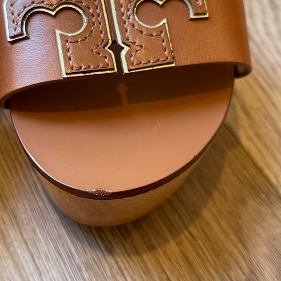 Tory Burch • Patty Leather Platform Wedge size 5.5 - Picture 8 of 10